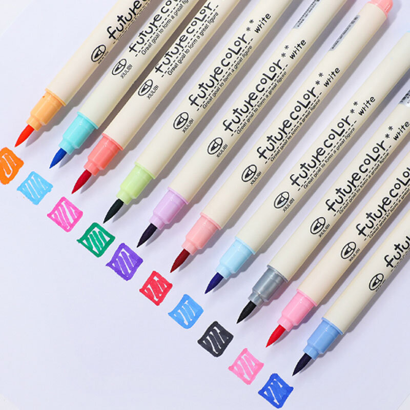 10 Buah/Set dari Marker Pen Sepuluh Warna Marker Pen Menulis Menggambar Siswa Sekolah Alat Tulis Kantor