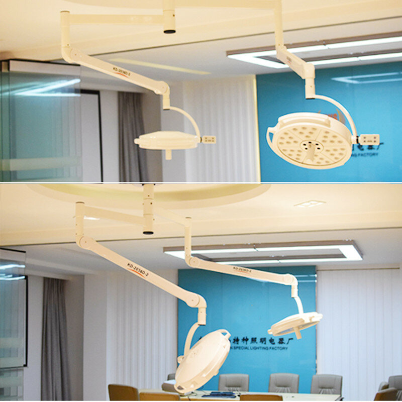 เพดานติดตั้ง108WX2 LED ผ่าตัดสอบ Light Shadowless โคมไฟศัลยกรรมทันตกรรม Implant คลินิกสัตว์เลี้ยงการทำงาน Light