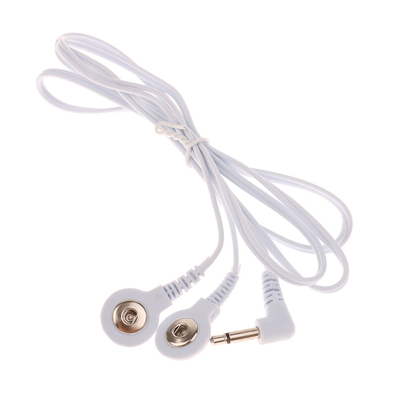 2/4Buttons Electrotherapy Electrode Lead Electric Shock Wires Cable For Tens Massager Connection Cable Massage & Relaxation Hot