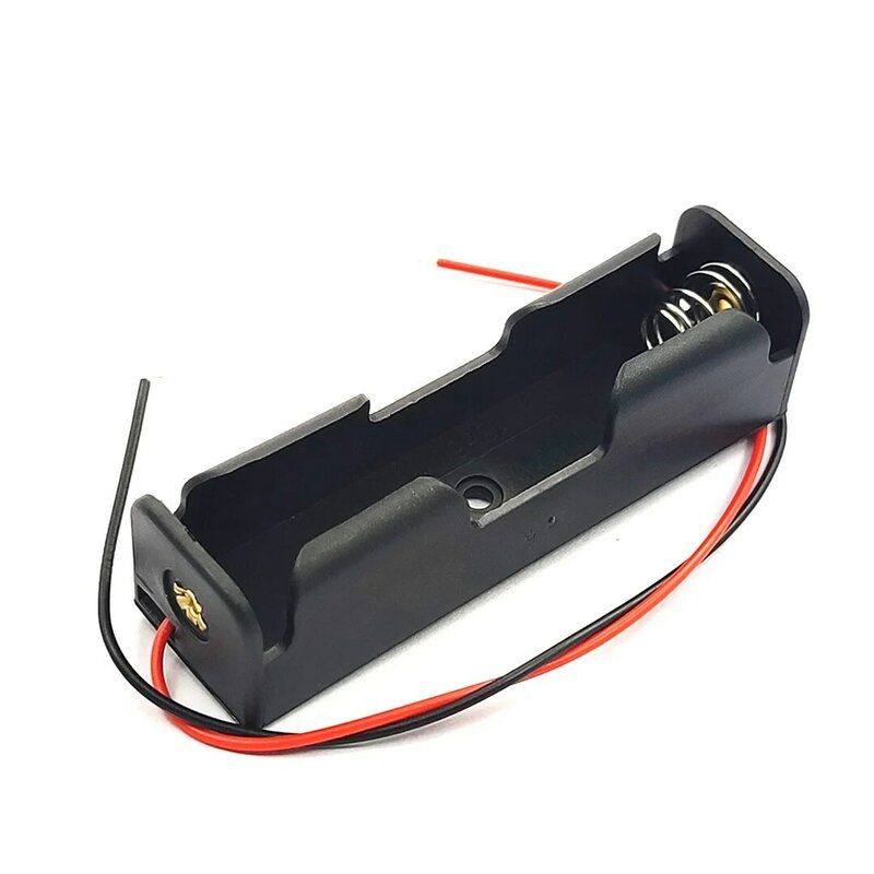 Estuche de batería serie 18650, caja de batería 1x18650, soporte 18650 con cables, 3,7 V Serie conexión paralela, bricolaje