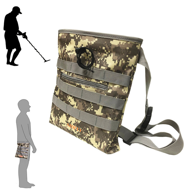 Digger's Pouch Camo Metal Detector Waist for Metal Detecting and Treasure Hunting