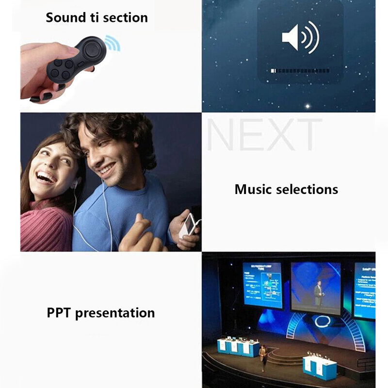 2019 новый стиль многофункциональный Bluetooth мини-геймпад пульт дистанционного управления для планшета мобильного телефона PPT Автоспуск VR