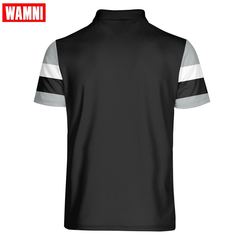 Camiseta de tenis 3D marca WAMNI, Camiseta deportiva holgada Harajuku de rayas multicolor, ropa de calle informal, Top de tenis Tabal