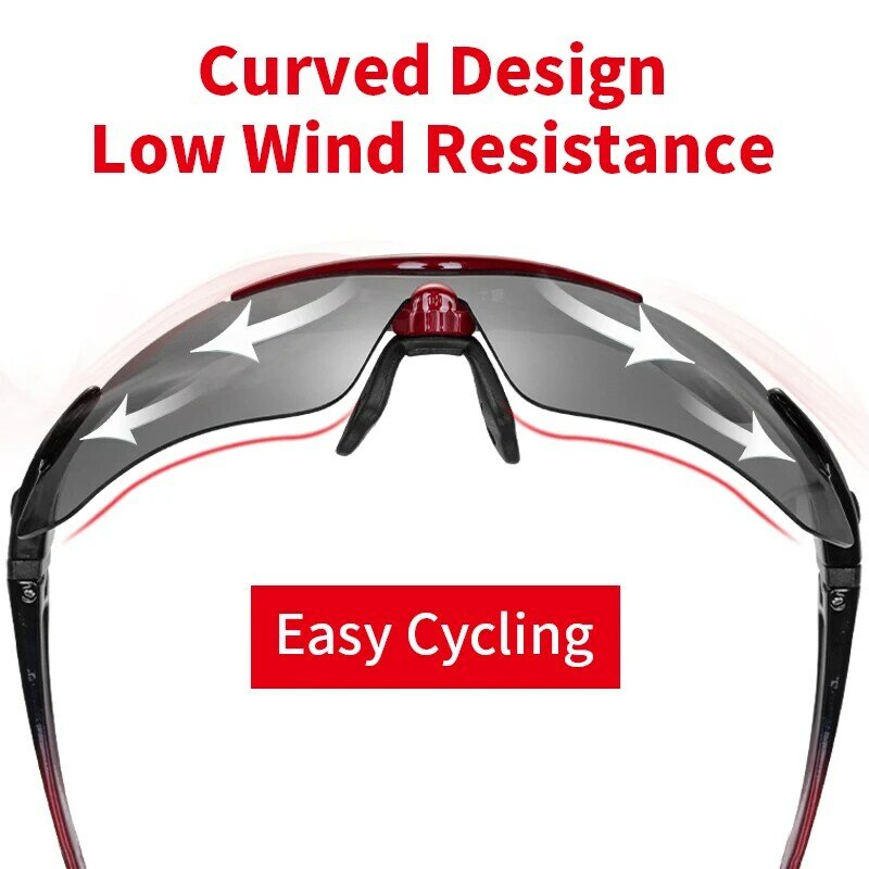 ¡ Caliente! RockBros Polarizado Ciclismo Gafas de Sol Al Aire Libre Deportes de Bicicletas Bike Gafas de Sol TR90 Gafas de Eyewear de la Lente 5
