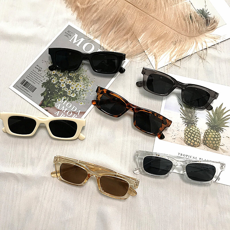 Очки солнцезащитные женские прямоугольные, винтажные брендовые дизайнерские солнечные очки «кошачий глаз» в стиле ретро, для вождения