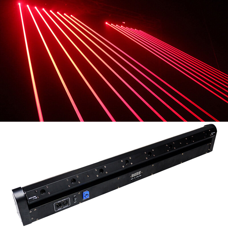 Lumière Laser RGB à 8 faisceaux avec tête mobile, éclairage de scène pour fête Disco, KTV, boîte de nuit, mariage, danse de vacances