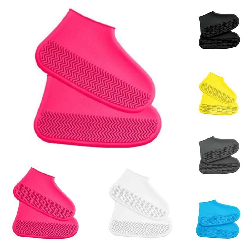 Outdoor Waterproof Silicone Shoe Cover Recyclable Boot Cover Protector For Rainy Lightweight Non-slip Reusable Camping Hiking