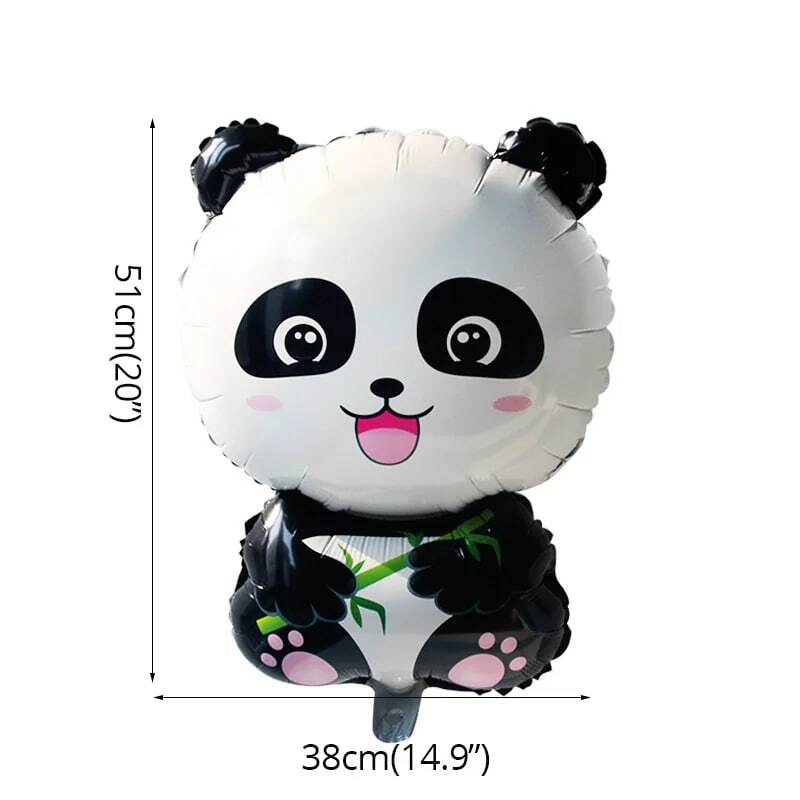 Joy-Enlife 1Pc Panda Balon Ulang Tahun Dekorasi Pesta Ulang Tahun Anak-anak Bambu Animal Inflatable Panda Balon Baby Shower Partai