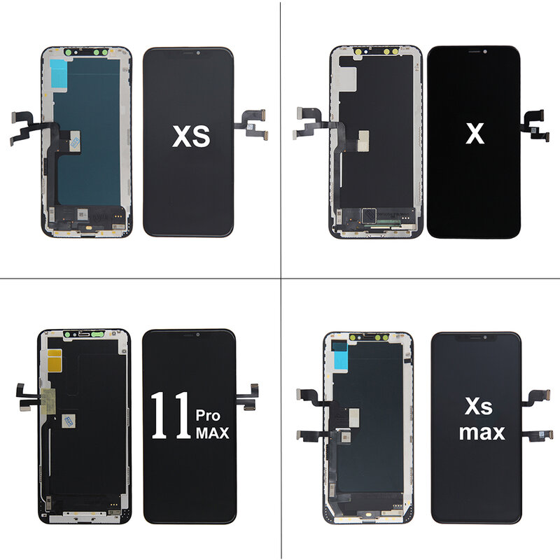 ЖК-дисплей класса AAAA для iPhone 6 6S 7 8 Plus, Идеальный 3D дигитайзер сенсорного экрана в сборе для iPhone X, XR, XS MAX, 11PRO, дисплей Pantalla