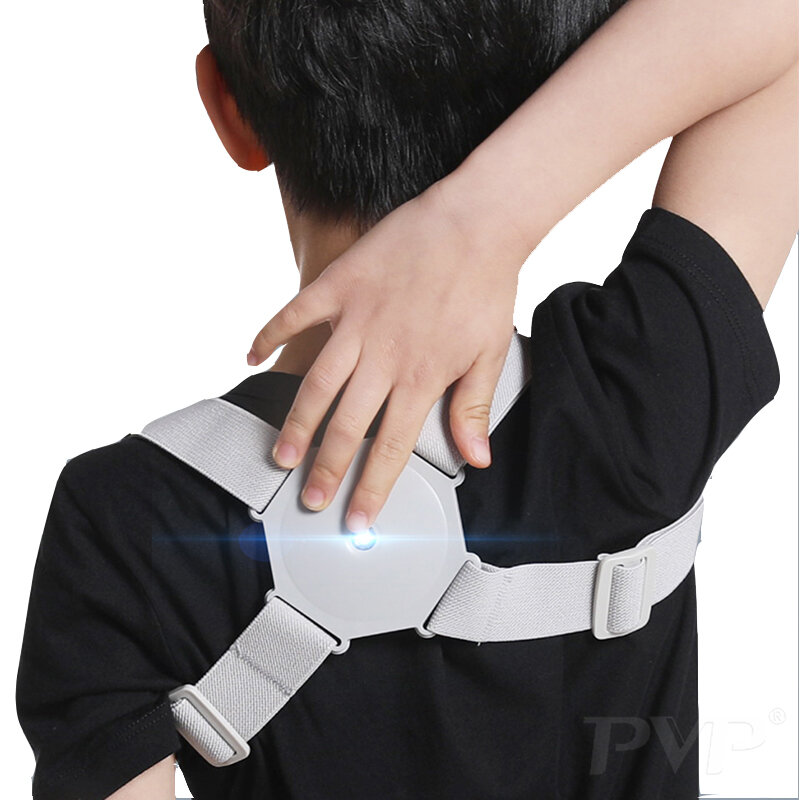 Умный Корректор Осанки Спины, интеллектуальный бандаж для спины, поддерживающий пояс, ремень для тренировки плеч, коррекция позвоночника, с...