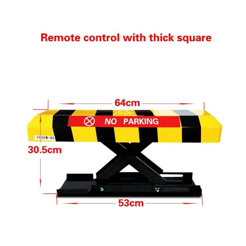 Kinjoin controle remoto dobrável dobrar para baixo segurança bloqueio de estacionamento barreira poste de amarração com bloqueio & parafusos proteção contra frio
