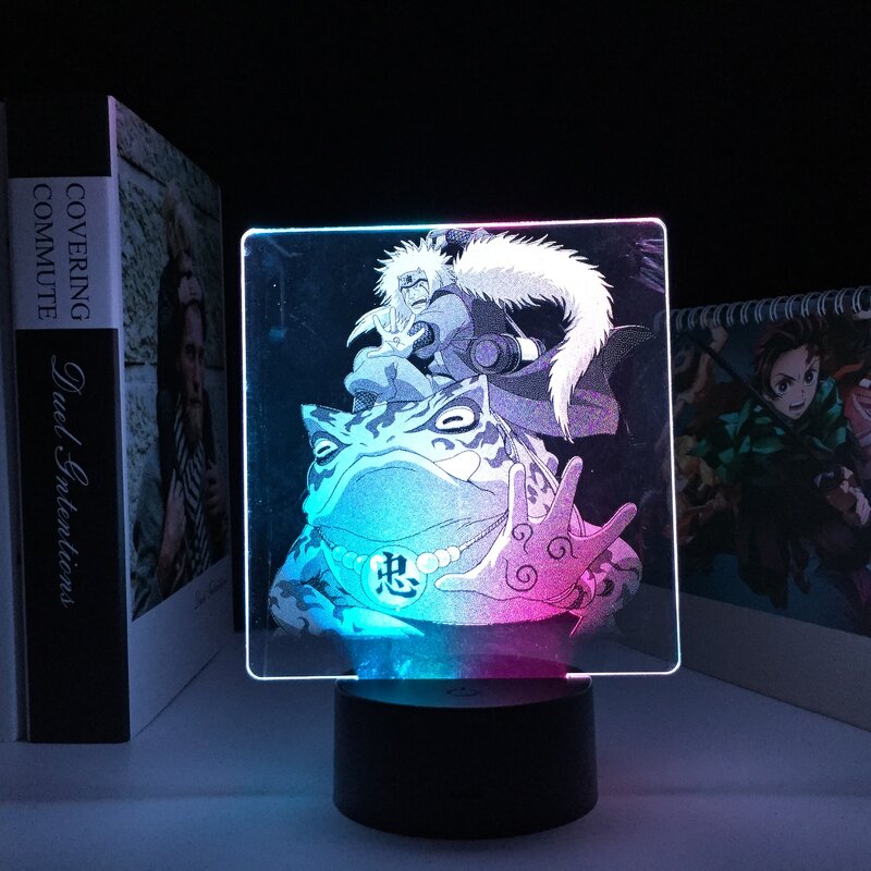 Anime Figure 3D LED Night Light per bambini regalo di compleanno camera da letto Decor Light due toni colorati Manga Figure LED lampada acrilica