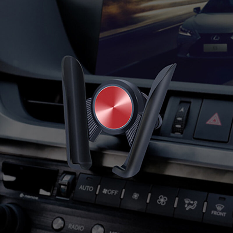 Soporte de teléfono móvil Universal para coche soporte de ventilación de aire automático para teléfono en coche soporte de Smartphone Clip agarre en coche soporte de accesorios