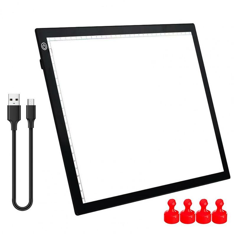 Tablette graphique LED Ultra-fine A3 A4 pour dessin de calligraphie, planche à dessin magnétique à forte aspiration