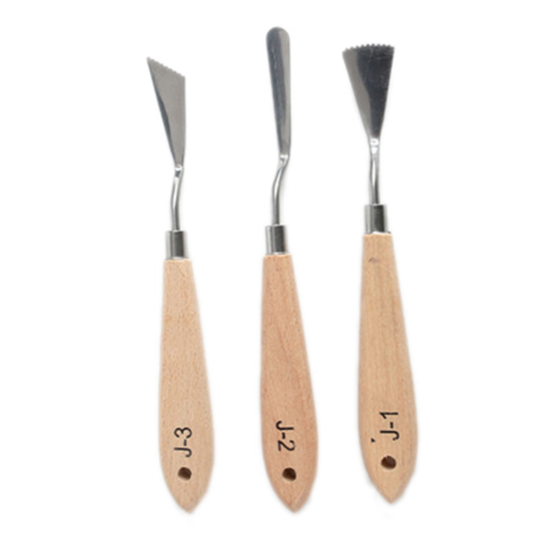 Professional Stainless Steel Spatula Palette Oil Painting Knife Flexible Blades Multifunctional Pigment Coloring Tool Stationery