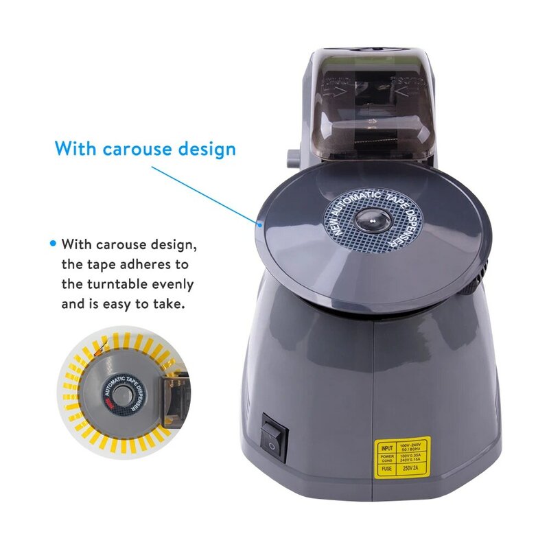 Dispenser automatico del nastro di KNOKOO RT-3700 tipo rotante macchina imballatrice taglierina nastro adesivo macchina elettrica automatica di taglio del nastro