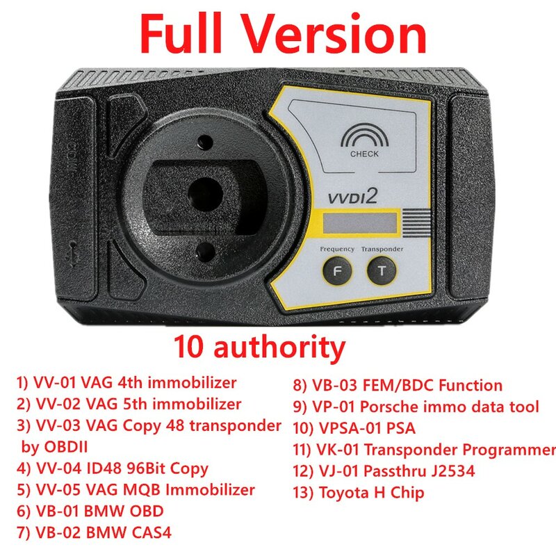 Xhorse VVDI2 OBD48 96bit 48 클론 MQ-B BM-W FEM BDC VVDI 2 정식 버전