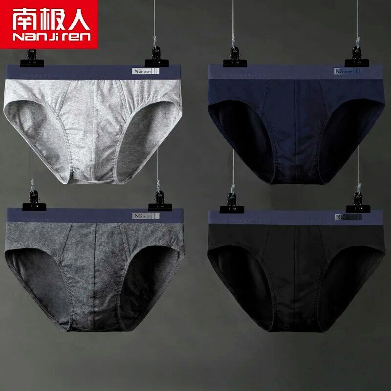 4PCS/LOT New Men Briefs Cotton Underwear Men's Panties Underpants Male Comfortable Panties Sexy Men Shorts Briefs Hot