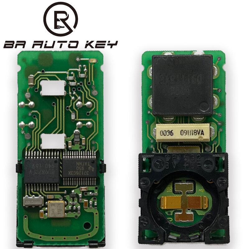 Дистанционный смарт ключ-брелок для Toyota Corrlla Rav4 Auris Rav4 Key 2006-2012 2 кнопки, B90EA P1 98 4D-67,Dst80 433 МГц ASK 89904-12170
