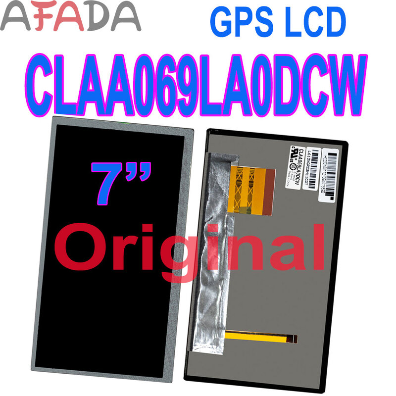 Tela lcd original 6.9 ", módulo do painel automotivo, dvd, gps, tela lcd embutida, x 480 rgb