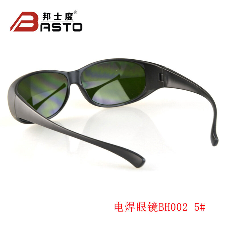 용접 안경 노동 보험 Bh002 Myopia 안경 가스 용접 안경을 착용 할 수 있습니다 짙은 녹색 필름 용접 안경