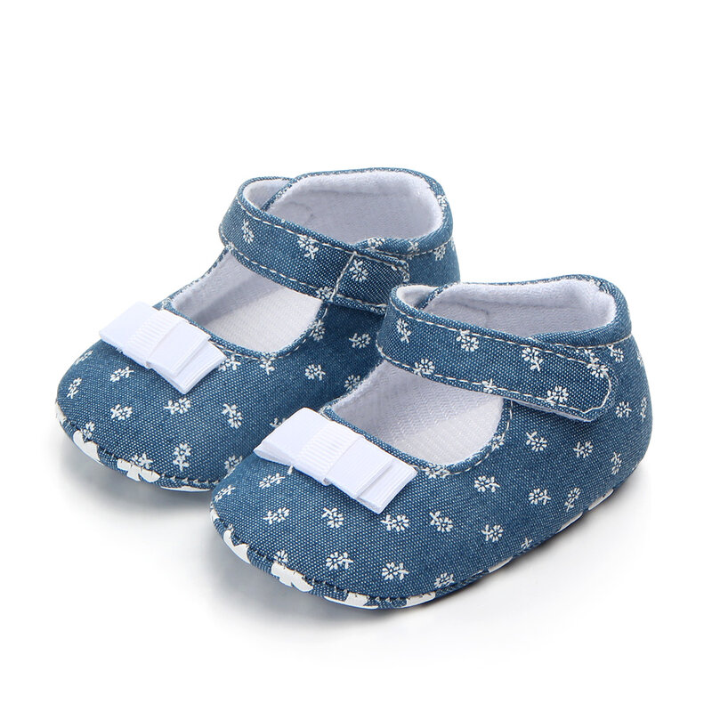 Zapatos de bebé con lazo para niña, calzado informal de suela suave, novedad de 2020