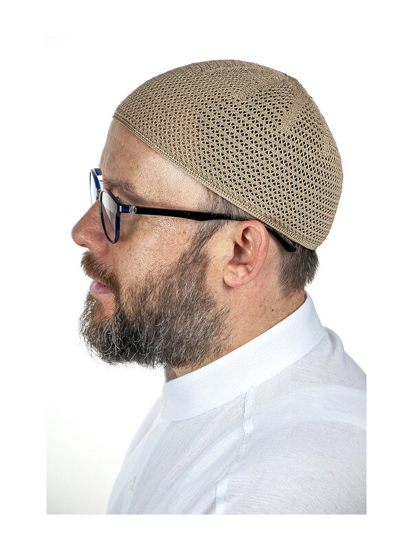 فاخر الصلب محبوك قبعة الصلاة جودة البصرية نداء رمضان هدية مثالية خفيفة الوزن البوليستر القطن للرجال