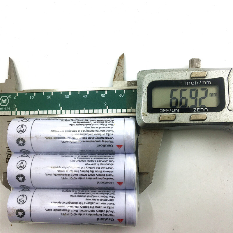 Bateria original LiPO para cardan Zhiyun Crane 2 e 3 Estabilizador, peças sobressalentes e acessórios, 18650, 2600mAh, 3PCs