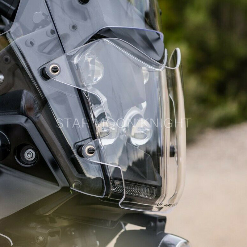 Para yamaha tenere 700 tenere700 xt700z xt 700 z 2019 - 2022 motocicleta farol protetor de luz capa protetora guarda acrílico