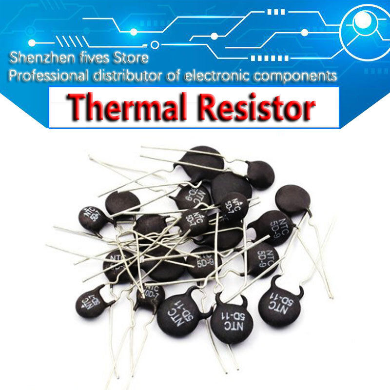 10pcs/lot 10pcs/lot Thermal Resistor NTC 5D-7 5D-9 5D-11 5D-15 5D-20 8D-20 10D-9 10D-11 10D-13 10D-15 10D-20 10D-25 47D-15