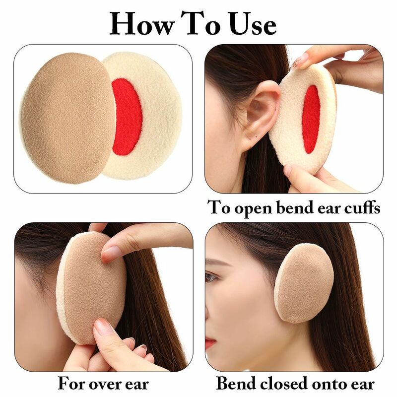 for Men Women Ear Warmers Fleece Ear Protection Bandless Ear Warmers Ear Cover Ear Muffs Earmuffs