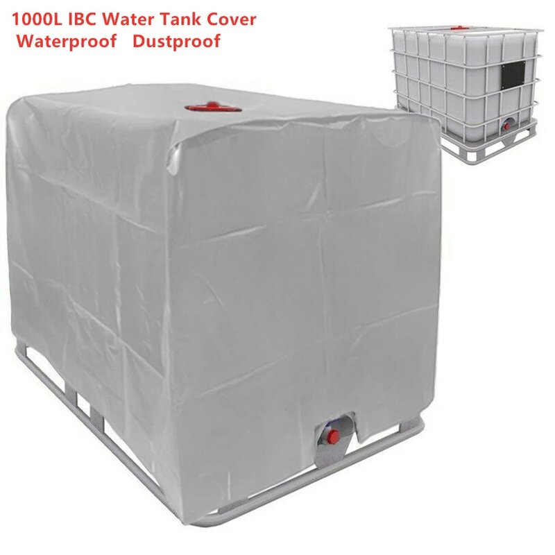 Cubierta exterior IBC para tanque de agua de lluvia, lámina de contenedor de 1000 litros, impermeable, antipolvo, protección solar, tela Oxford, 4 colores