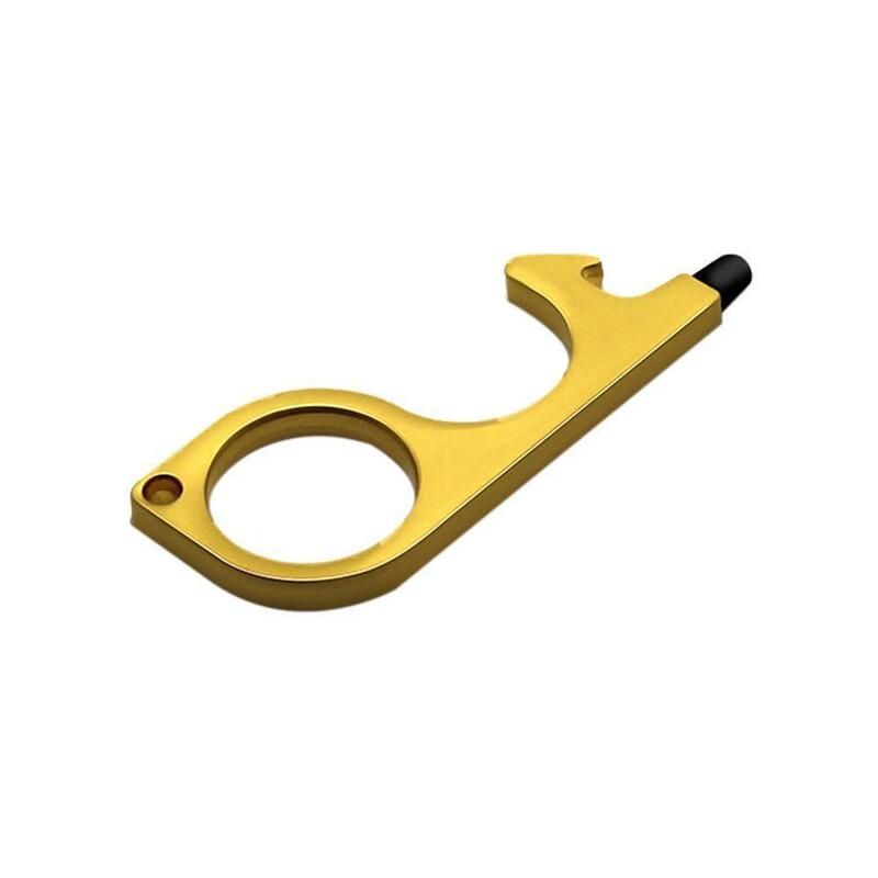 Hygiène main métal EDC ouvre-porte multifonctionnel porte-clés outil à main porte ouverte outils éviter tactile offre spéciale