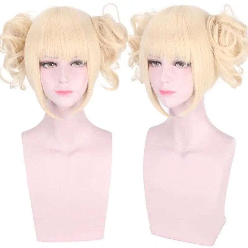 2019 Halloween koncert Cosplay Toga Himiko peruka do Cosplay Boku no Academy Academy stylizowana peruka Cosplay papier zagraj w mojego bohatera