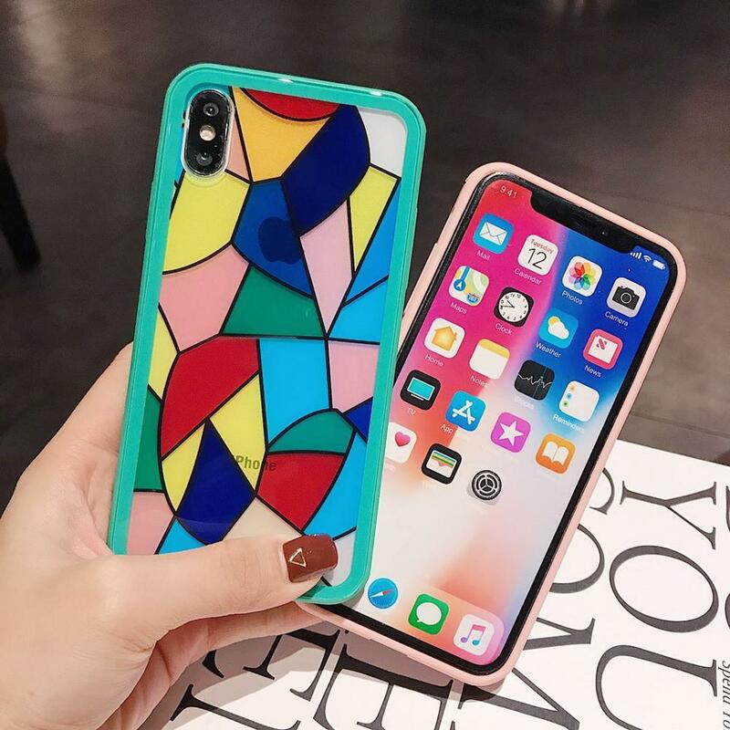 Rainbow Mobile Phone Case For iPhone 11 Pro Max XR XS Max 6 6S 7 8 Plus X Full Body Soft TPU Phone Back Cover