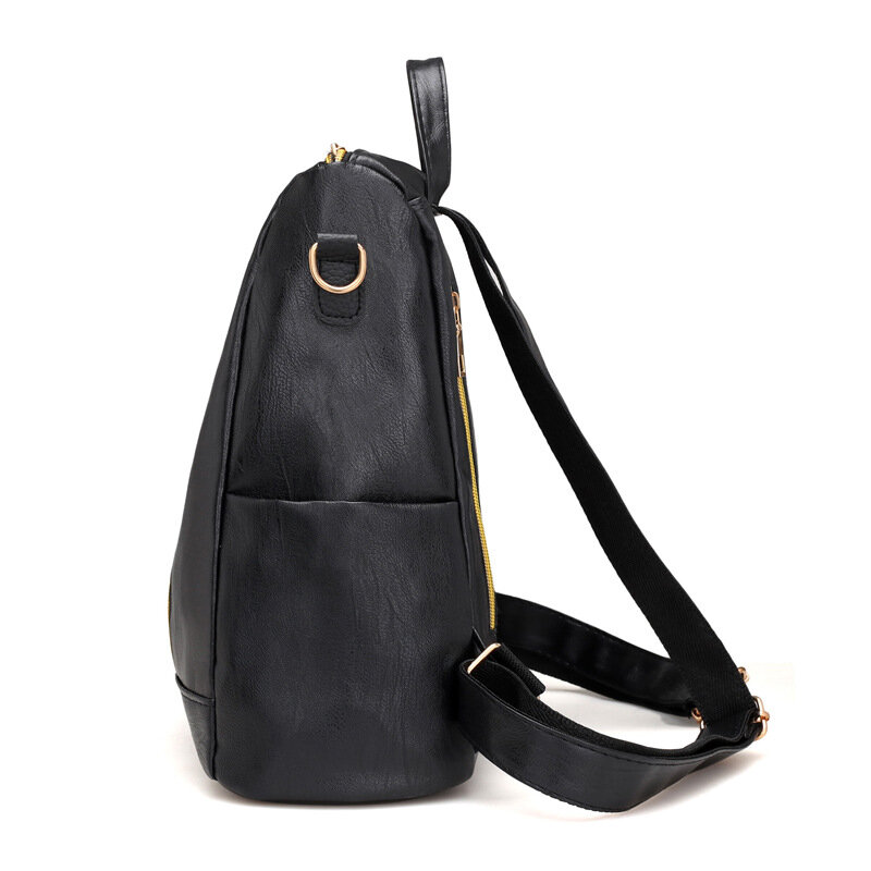 Новый женский рюкзак из искусственной кожи, модные повседневные сумки с кисточками, высокое качество, противокражная женская сумка на плеч...