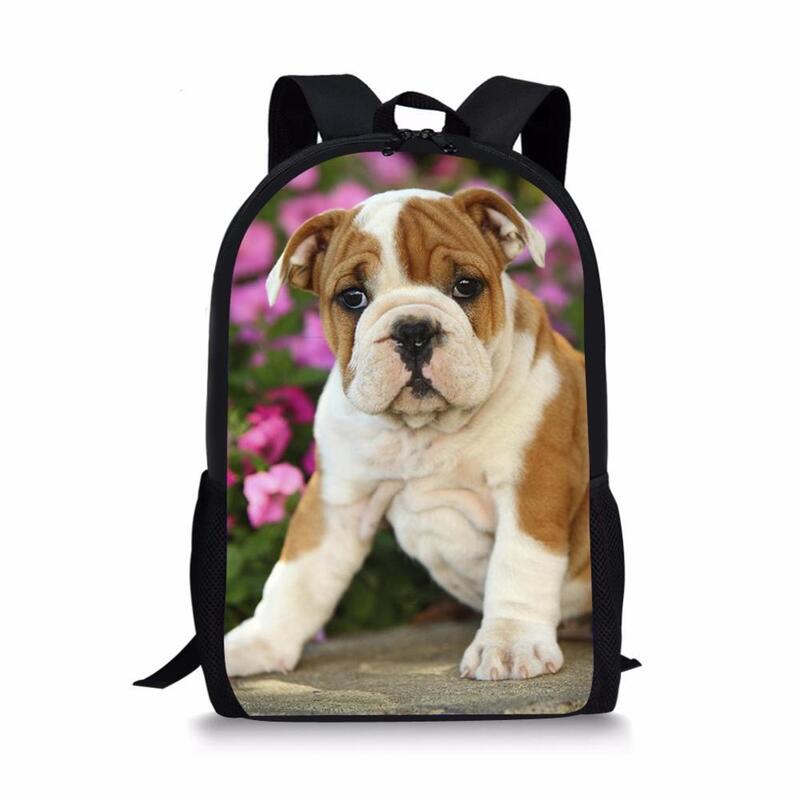 HaoYun, mochilas escolares para niños, mochila Kawaii de viaje para adolescentes, mochila para niños pequeños con estampado de Bulldogs, mochila escolar para niños pequeños