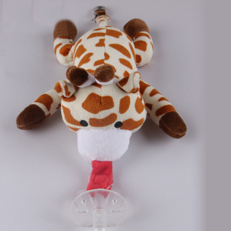 Baby Cute Cartoon Pacifier Chain Clips Newborn Plush Animal Toys  Soother Nipples Holder baby accessories (not include Pacifier)