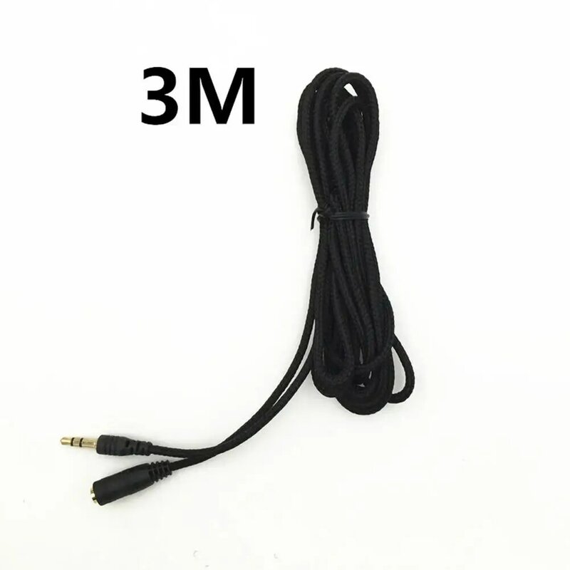 1.5m/2m/3m 3.5mm Jack kobiecy męski słuchawki słuchawki Stereo rozszerzenie audio kabel przewód na głośnik do telefonu drut nylonowy