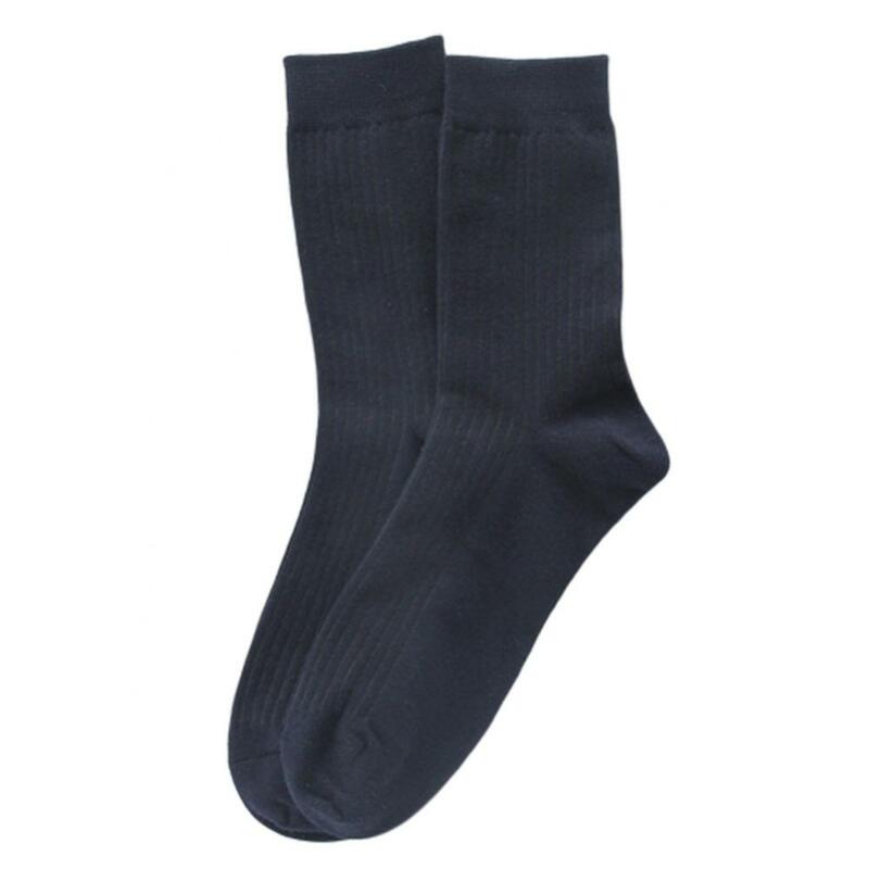 1 paio di calzini da uomo calzini a coste in cotone traspirante tinta unita calzini elastici a tubo centrale calzini da uomo
