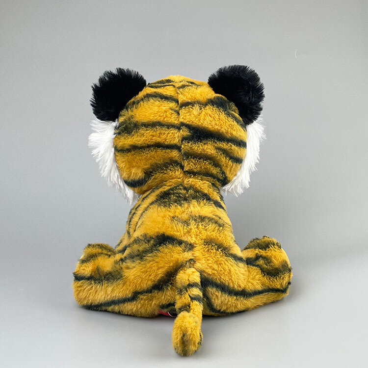 Muñeca decorativa de tigre sentado para el hogar, muñeco de peluche suave y calmante de buena calidad, regalo de cumpleaños de Navidad, nueva moda