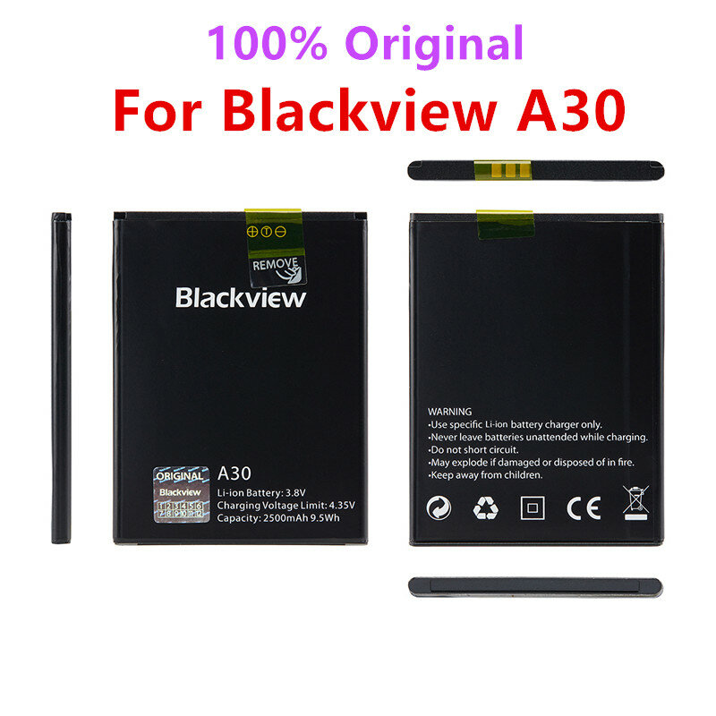 Bateria reserva original blackview a30 100% mah, bateria para blackview a30 2500 polegadas smartphone mtk6580a + número de rastreamento