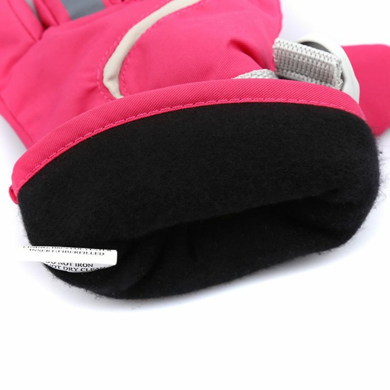 KLV bambini ragazzi ragazze inverno caldo antivento impermeabile sport guanti da sci bambini guanto regolabile traspirante