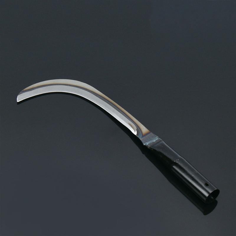Manganese Steel Sickle Mowing Metal Sickle Durable Grass Cutting Tool Agricultural Tool for Home