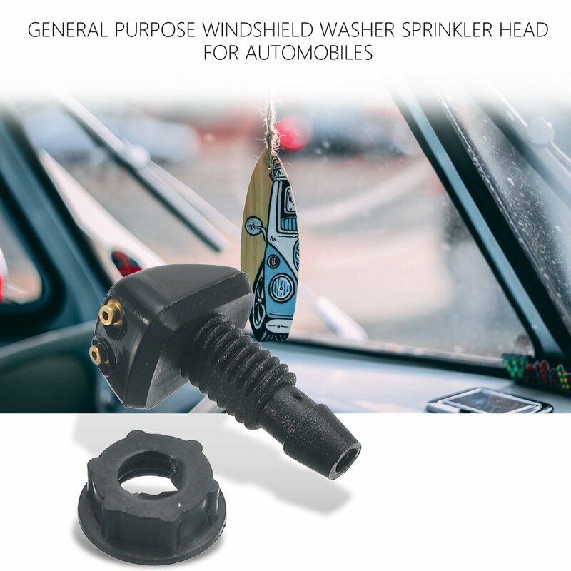 รถ Universal เครื่องซักผ้ากระจก Sprinkler Head Wiper พัดลมรูป Spout ฝาครอบ Outlet ปรับหัวฉีด