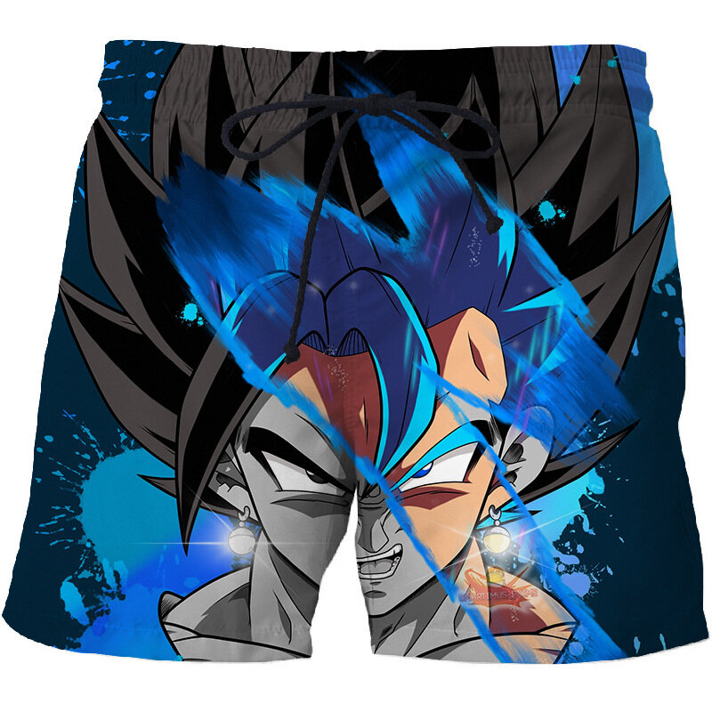 Men's summer beach pants Dragon Ball series shorts 3D printed quick-drying swimming trunks comfortable shorts 2020 new