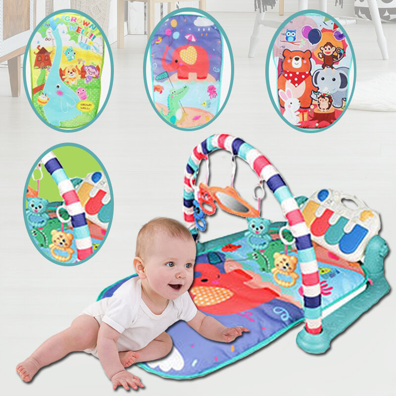 Baby Fitness Frame giocattoli pedale educativo per bambini giocattolo per pianoforte Piano per neonato coperta per musica multifunzionale per bambini
