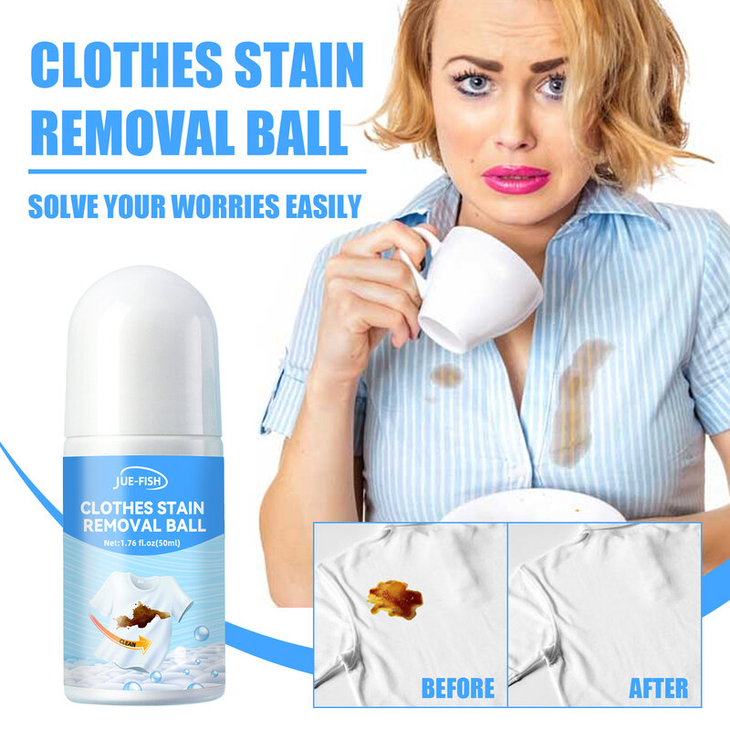Stain Removal Roller Portable Fast Stain Removing Clear Liquid Safe to Cloth & Fabric for Most Cloth & Stain 50ml PR Sale