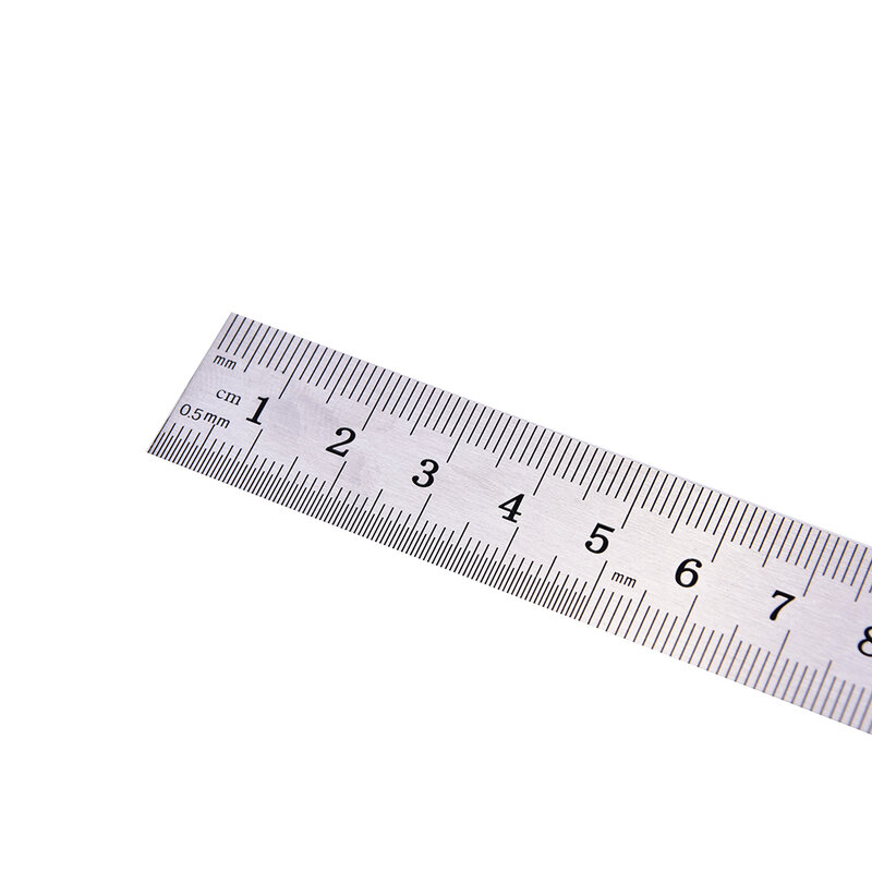 1pc métrica regra precisão dupla face ferramenta de medição 15cm metal régua de aço inoxidável presentes do dia das crianças