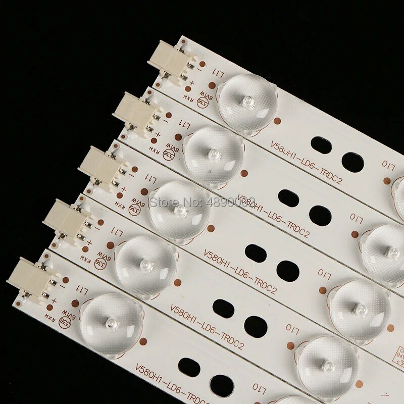 Kit de bandes de rétroéclairage 10 pièces LED, pour modèles LED 58R5500F V580HK1-L06, V580H1-LD6-TLDC2, V580H1-LD6-TRDC2, V580H1-LD6-TLDC3, TRDC3, nouvelle collection